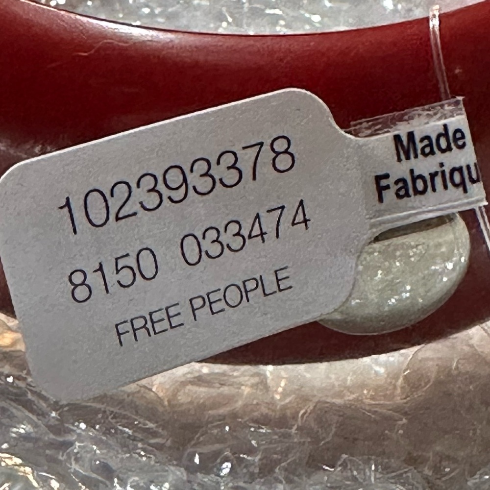 NWT / Free People / Deep Red Bangle / NEW - Picture 14 of 16